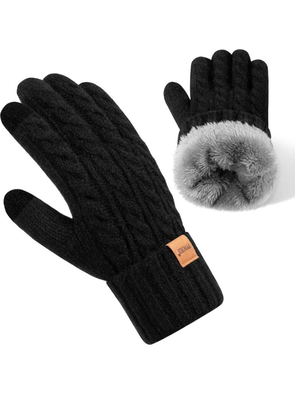 Cozy Thermal Touchscreen Winter Gloves for Women - Fleece Lined, Cold Weather